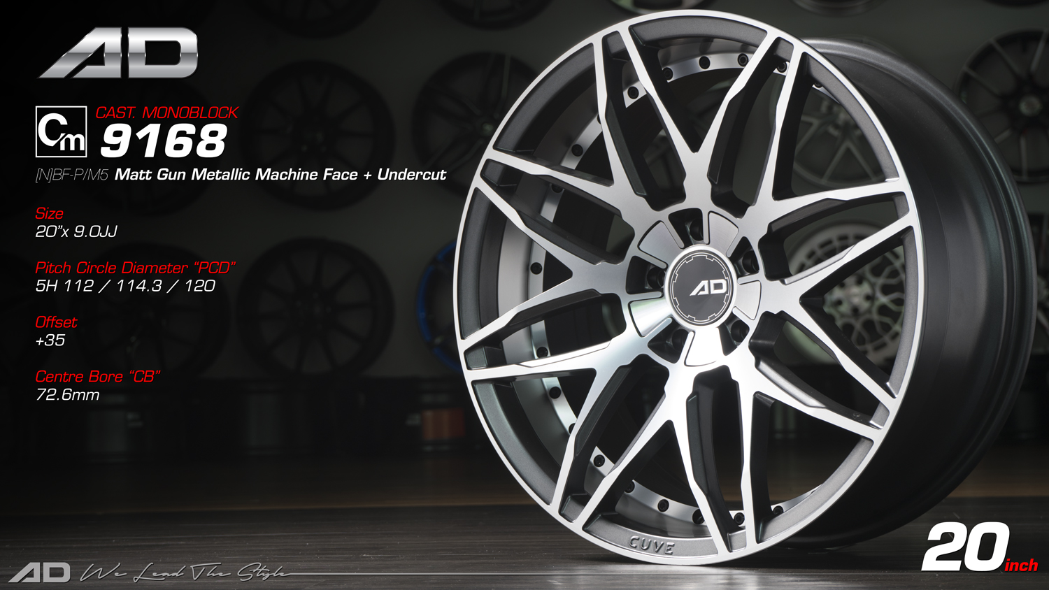 AD 9168 Cast Monoblock Alloy Wheel – 20”