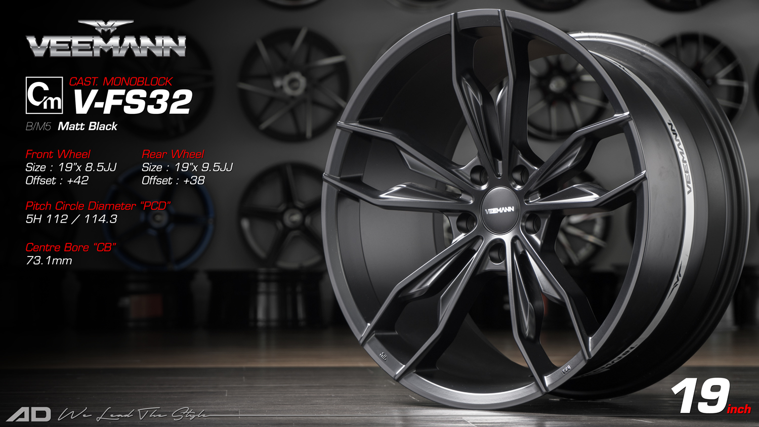 Ad wheels | Veemann v-fs32 19 inch 5H112/114.3