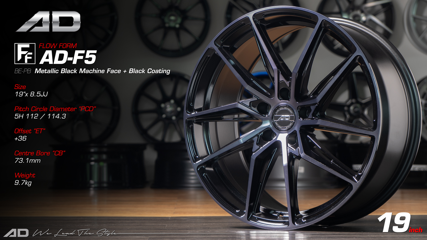Ad wheels | Flow-Formed f5 19 inch 5H112/114.3